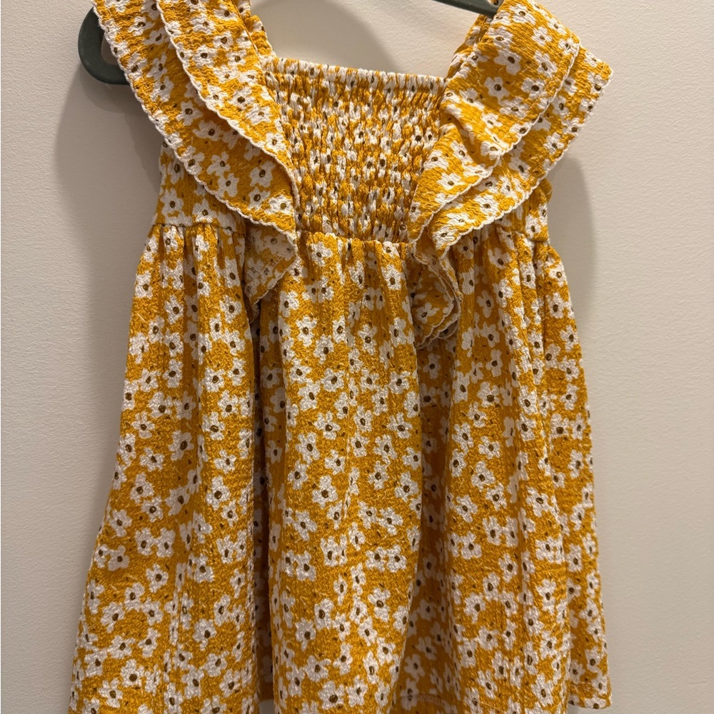 Toddler Zara Yellow and White Floral Dress